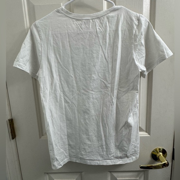 White Shirt with Eyelash and Lip Print - Picture 4 of 4